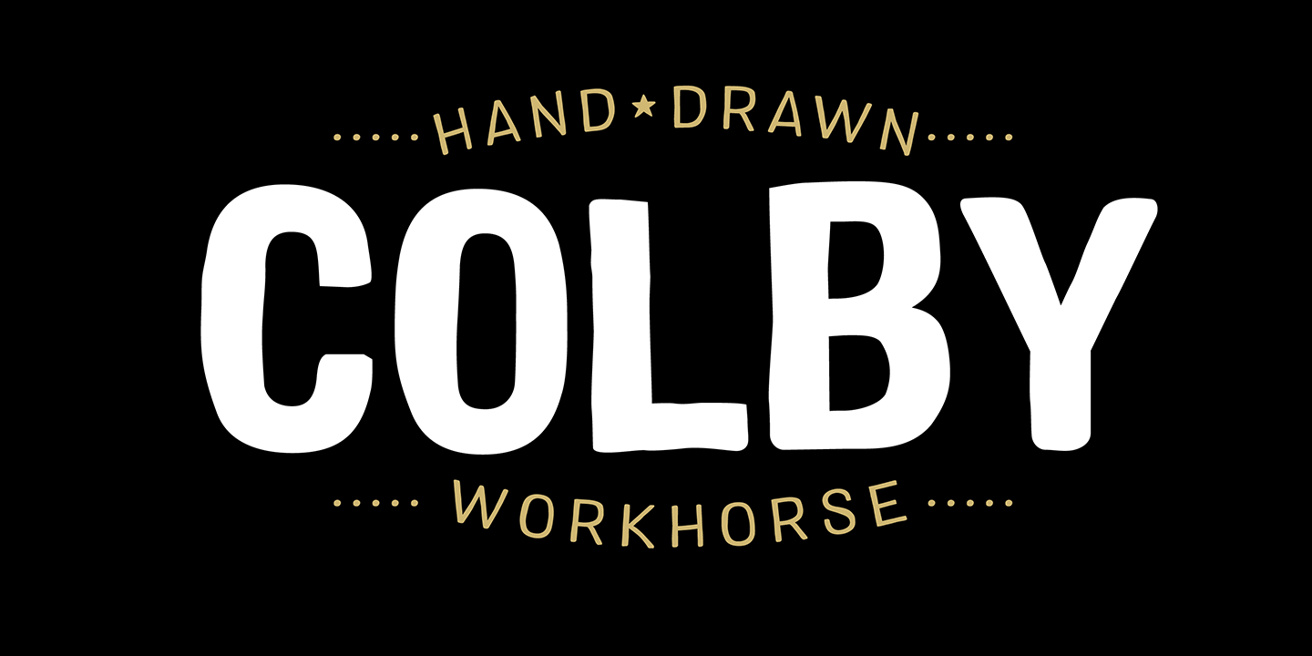 Ejemplo de fuente Colby Wide Light